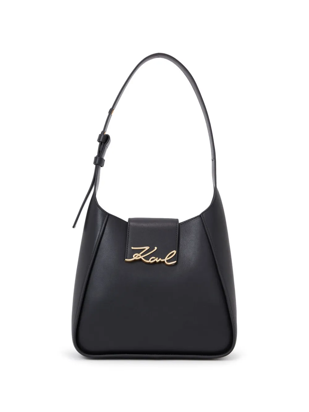 Karl Lagerfeld - K/Signature schoudertas - dames - kalfsleer - Eén maat - Zwart
