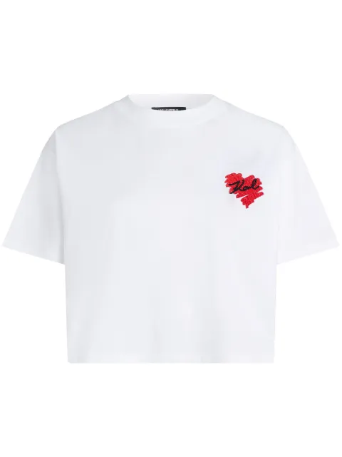 Karl Lagerfeld K/Heart cotton T-shirt
