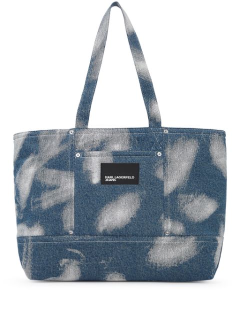 Karl Lagerfeld Jeans bleached tote bag  WOMEN