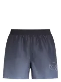 Karl Lagerfeld Ikon gradient-effect swim shorts - Black