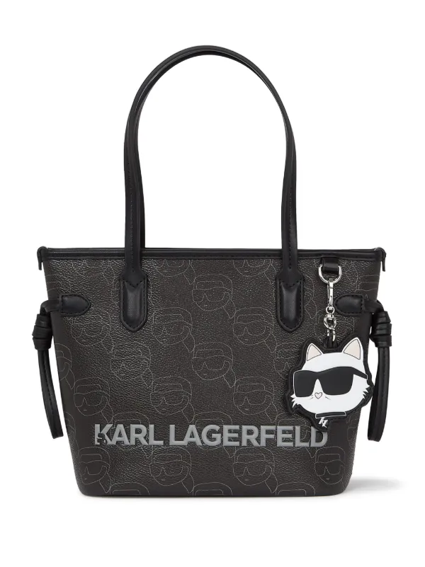 Karl Lagerfeld Small Ikon Monogram Tote Bag Black FARFETCH AO