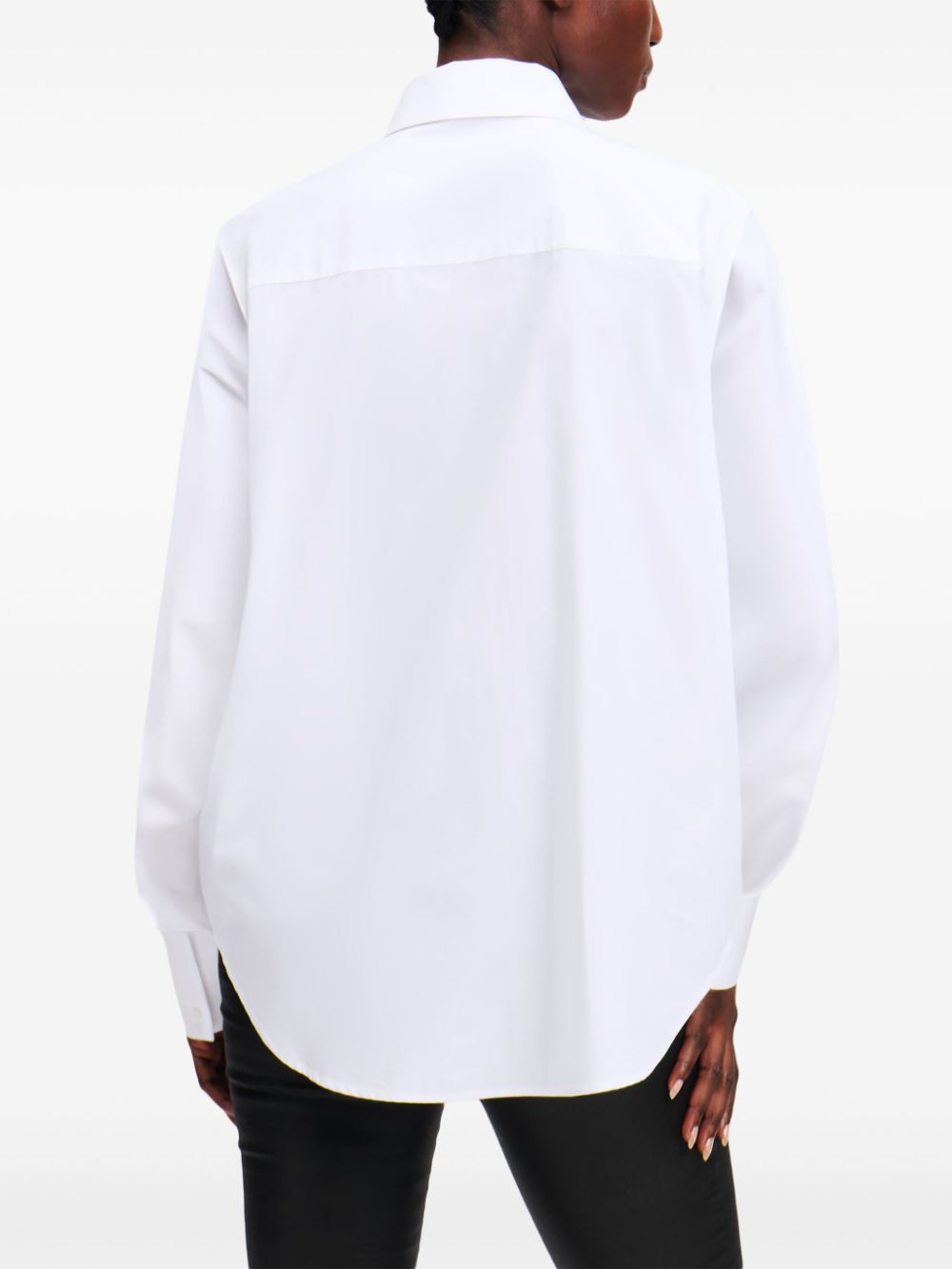 Shop Karl Lagerfeld Letters Shirt In White