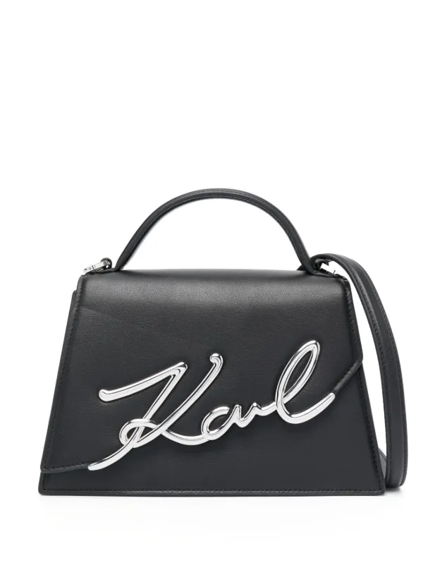 Karl Lagerfeld Signature ショルダーバッグ | ブラック | FARFETCH JP