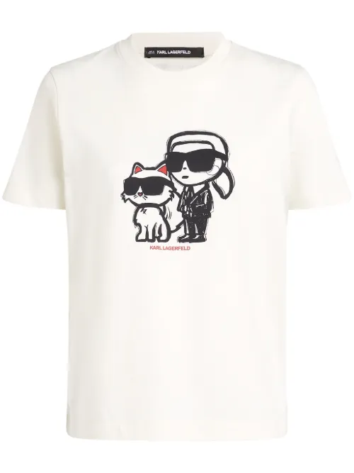 T-shirt Ikon Sketch Duo - Karl Lagerfeld - Modalova