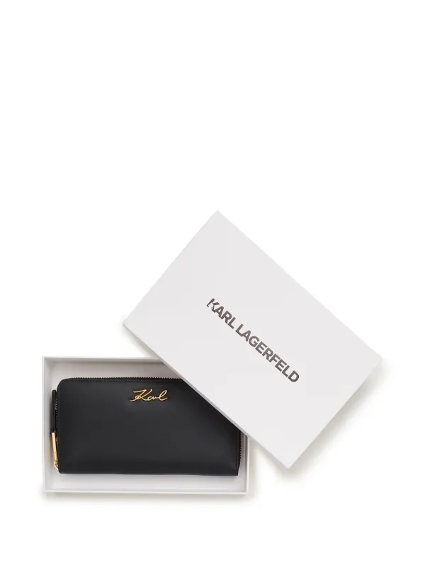 人気ブラドン Karl Lagerfeld JP FARFETCH | ブラック | 長財布 K／Signature 財布・ケース・小物入れ