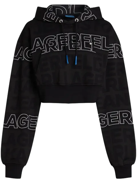 Karl Lagerfeld Jeans 短款连帽衫