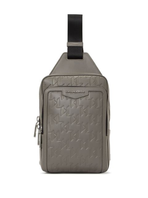 Karl Lagerfeld K/Loom leather sling bag