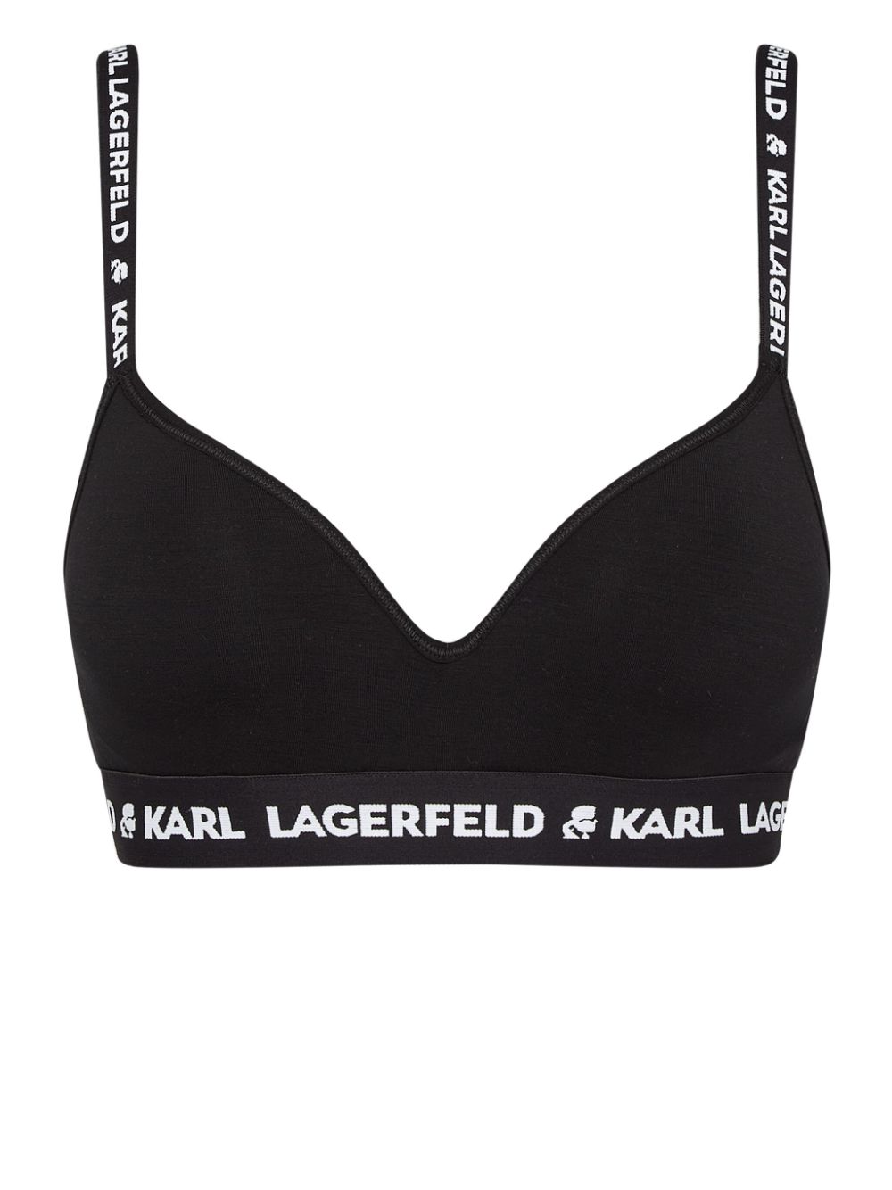 logo-underband padded bra