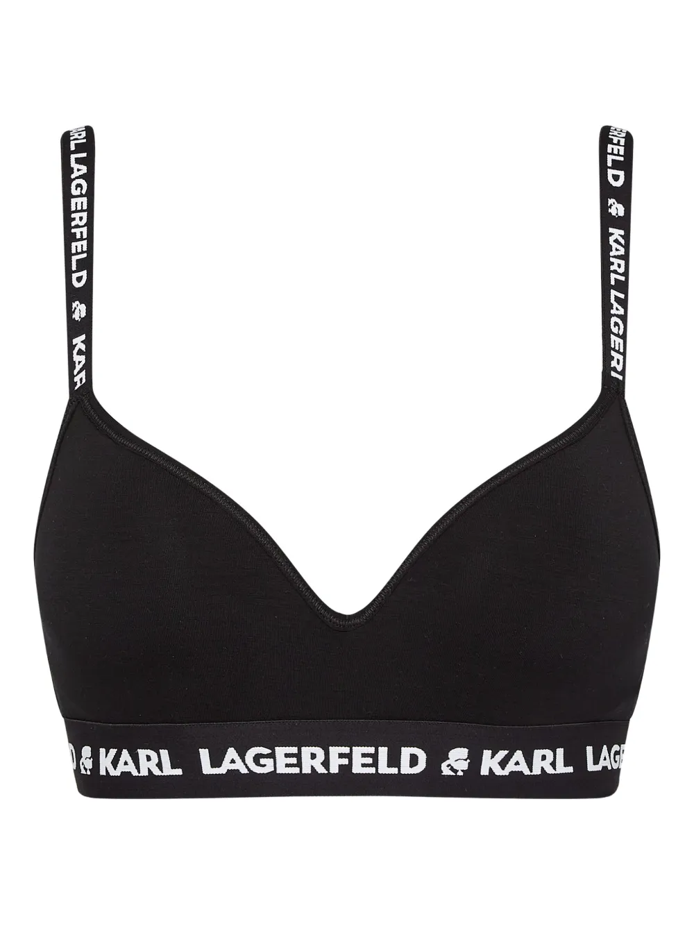 Karl Lagerfeld logo-underband padded bra | Black | Image 1