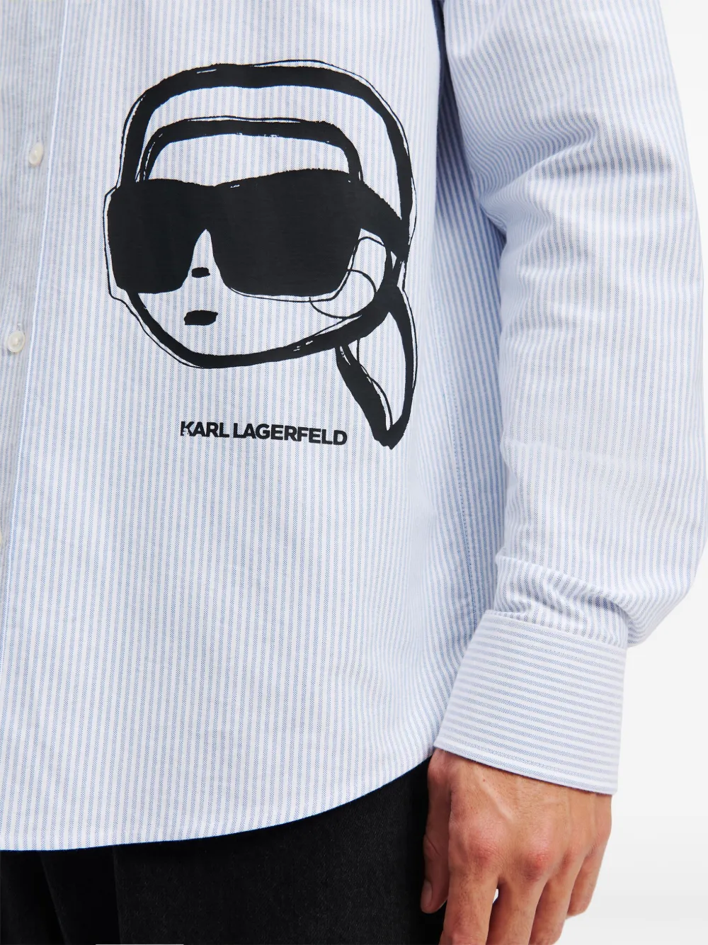 Karl Lagerfeld Ikon overhemd Blauw