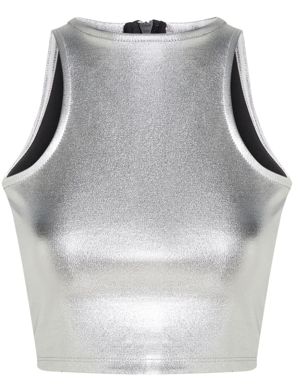 Karl Lagerfeld Jeans Metallic tanktop Zilver