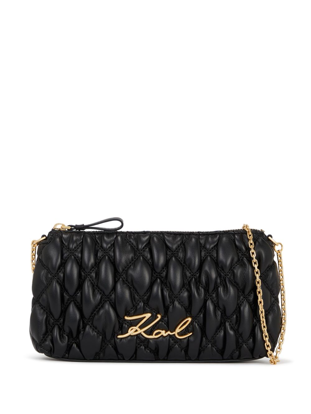 Karl Lagerfeld Signature quilted shoulder bag WOMEN