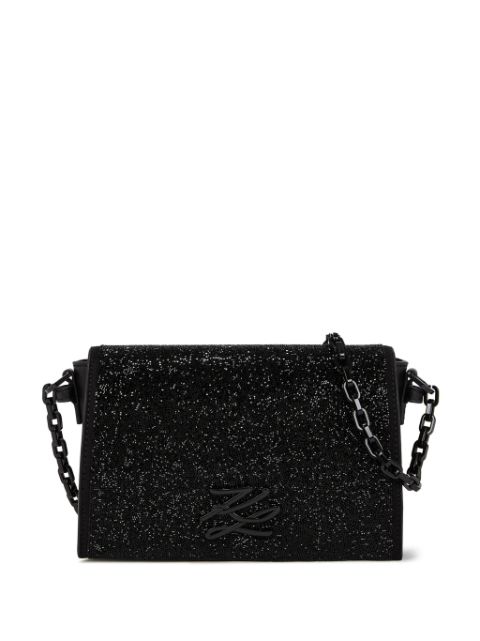 Karl Lagerfeld K autograph embellished crossbody bag WOMEN