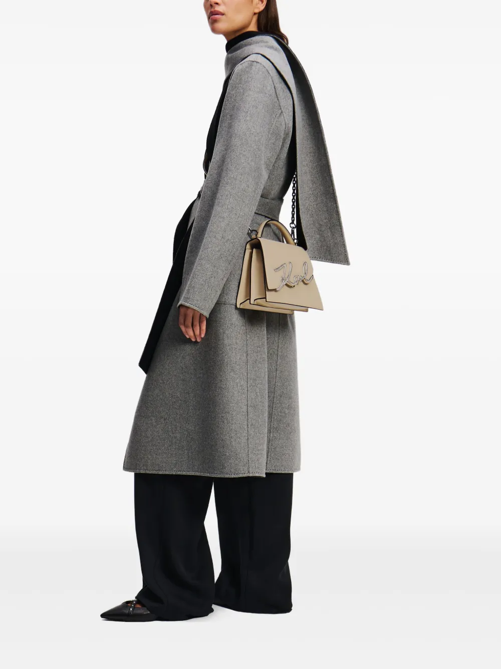 Karl Lagerfeld K Signature medium crossbodytas Beige