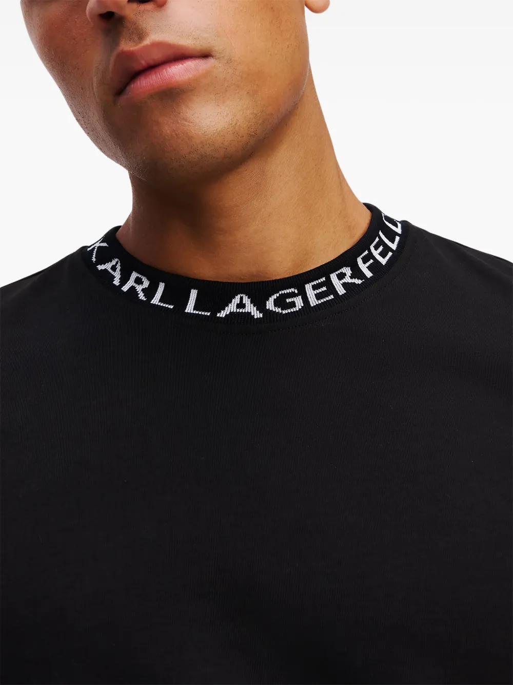 Karl Lagerfeld T-shirt met logo Zwart