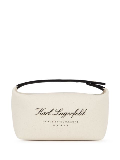 Karl Lagerfeld Hotel Karl canvas beach bag WOMEN