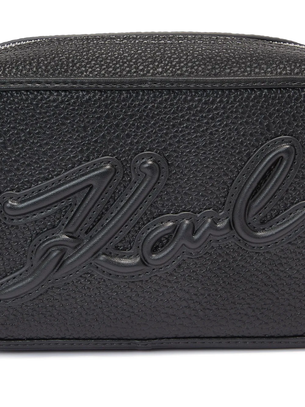 Karl Lagerfeld K/skuare Grainy Camera Bag In 999
