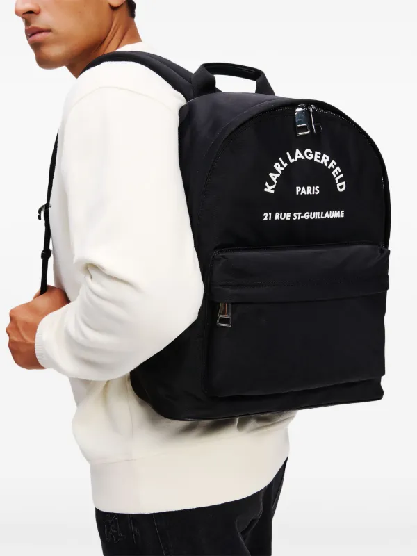 Karl Lagerfeld Rue St-Guillaume Backpack | Black | FARFETCH EE display picture 2