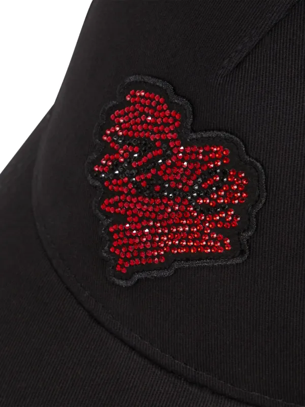 Karl Lagerfeld Black and Red Embroidered Knit Hat 34633397_67352410_1000.jpg main image 4