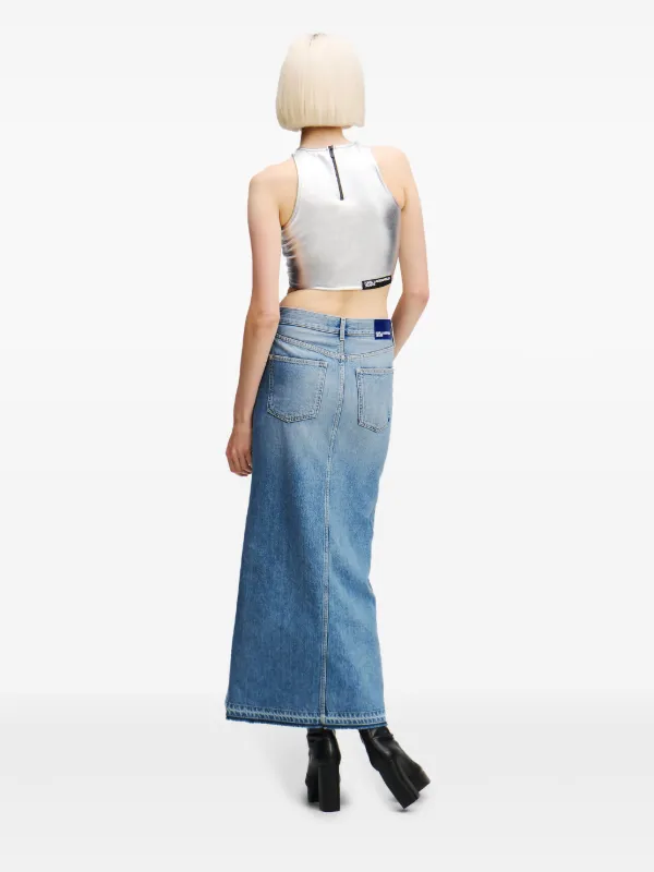 Karl Lagerfeld Jeans デニム マキシスカート | ブルー | FARFETCH JP