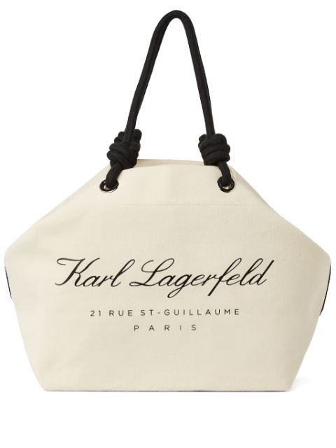 Karl Lagerfeld Hotel Karl beach tote bag WOMEN