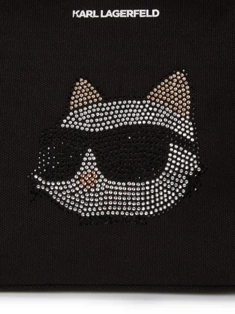 Karl Lagerfeld Ikon rhinestone-embellished tote bag A1W50087999 - 2