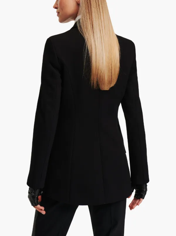 Karl Lagerfeld single-breasted Blazer | Black | FARFETCH ID