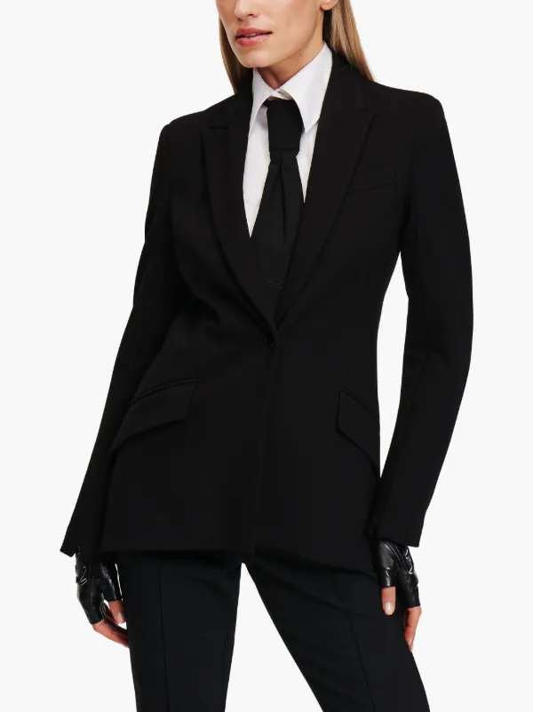 Karl Lagerfeld single-breasted Blazer | Black | FARFETCH ID