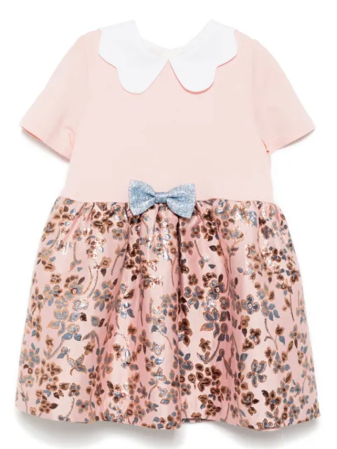 Hucklebones London scallop collar jersey dress