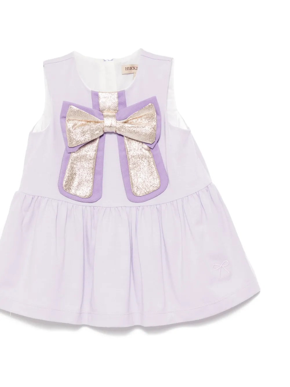Hucklebones London Jurk met vergulde strik Paars