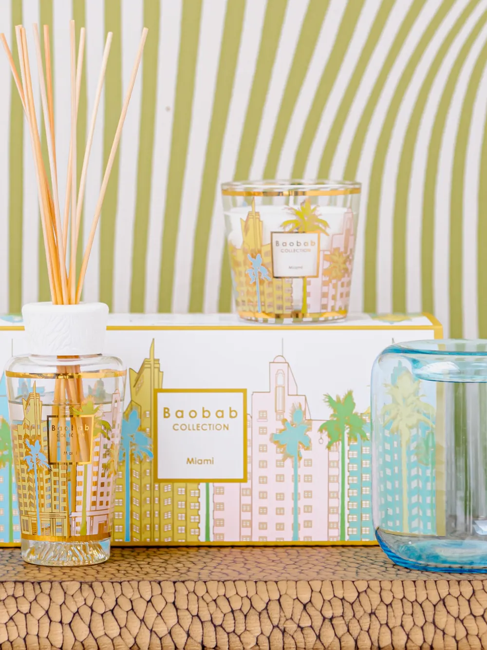 Baobab Collection My First Baobab Miami Candle And Diffuser Set In Grün