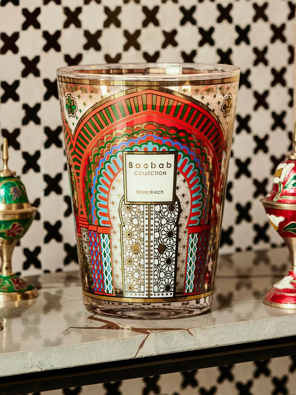 Baobab Collection Large Marrakech Candle In Gelb