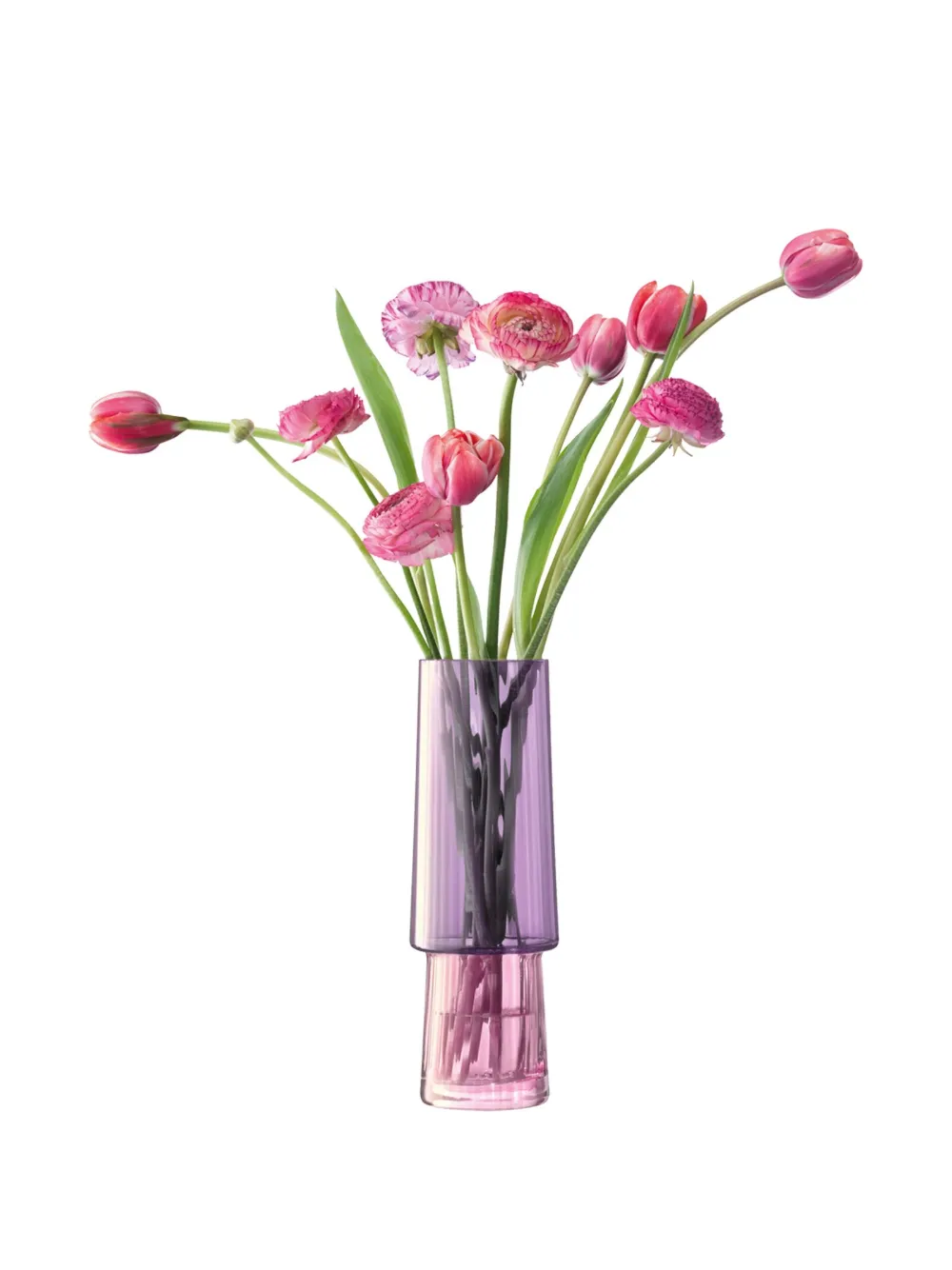 Lsa International Gems Vase (26 Cm X 9 Cm) In Purple