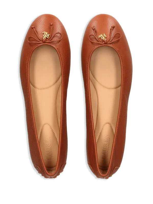 限定お買い得商品 Lauren Ralph Lauren Leather Ballerina Shoes | Brown | FARFETCH バレエ