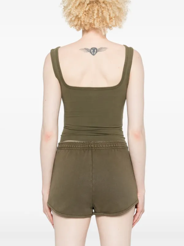 ENTIRE STUDIOS Square Neck Tank Top | Green | FARFETCH ENTIRE STUDIOS Square Neck Tank Top | Green | FARFETCH