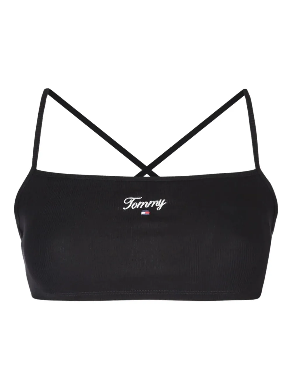 Tommy Jeans Top con spalline incrociate - Nero