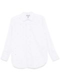 DKNY rhinestone button shirt - White