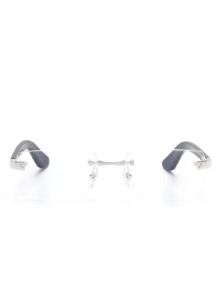 Cartier Eyewear サントス ドゥ カルティエ 眼鏡フレーム | ブラック