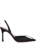 Amina Muaddi 105mm Camelia pumps - Black