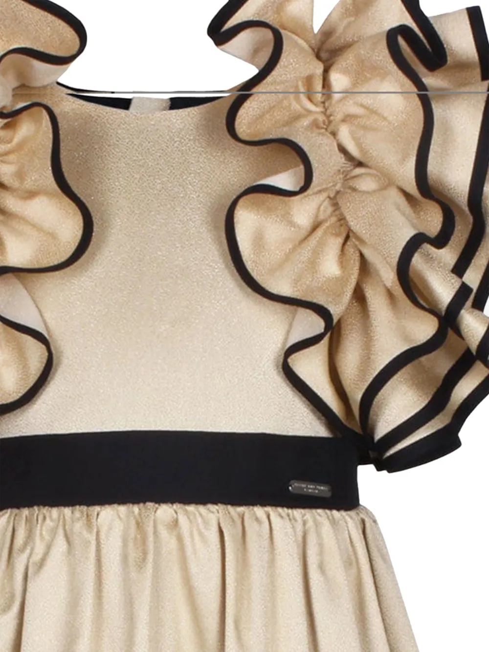 JESSIE AND JAMES Midi-jurk met ruches Beige