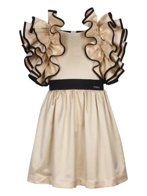 JESSIE AND JAMES vestido midi con detalles de volantes