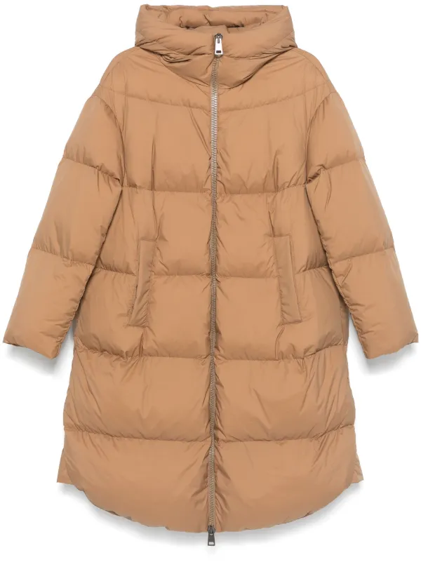 Herno Hooded Coat Brown FARFETCH PH