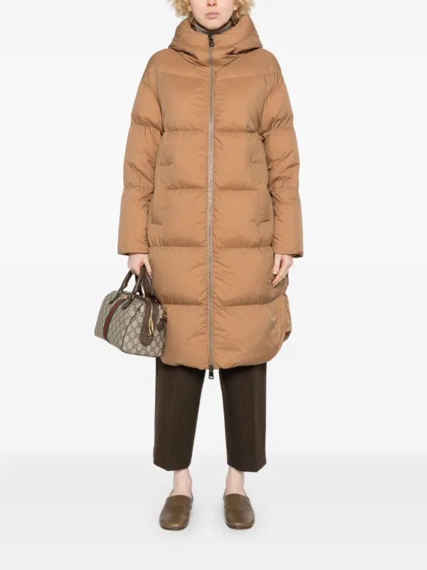 Herno Hooded Coat Brown FARFETCH PH