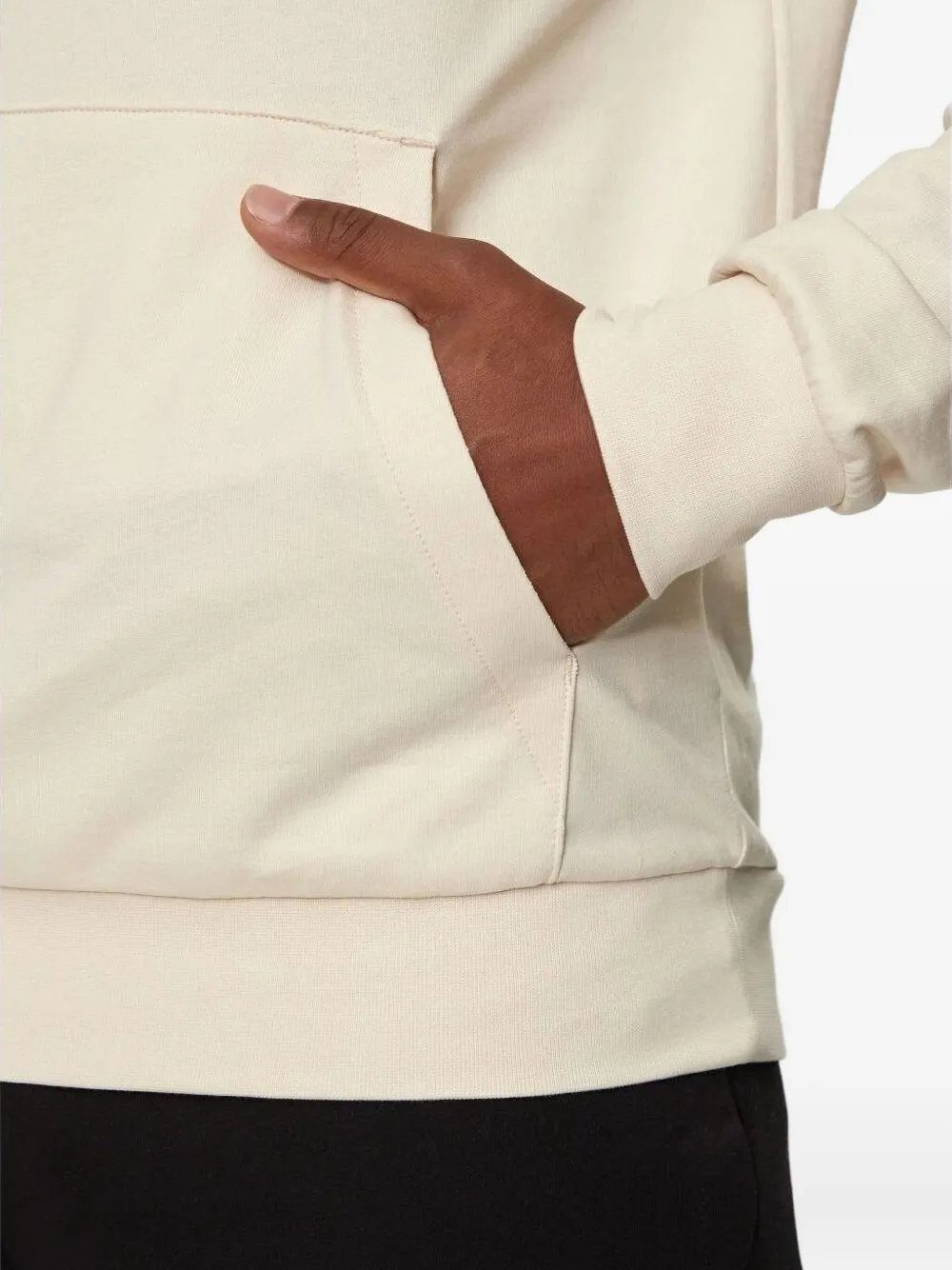 Ea7 Emporio Armani Gebreide trui met capuchon en logo Beige