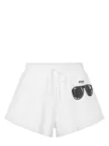 Moschino logo-print shorts - White