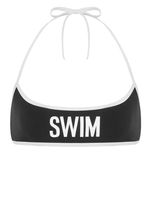 Haut de bikini à slogan imprimé - Moschino - Modalova