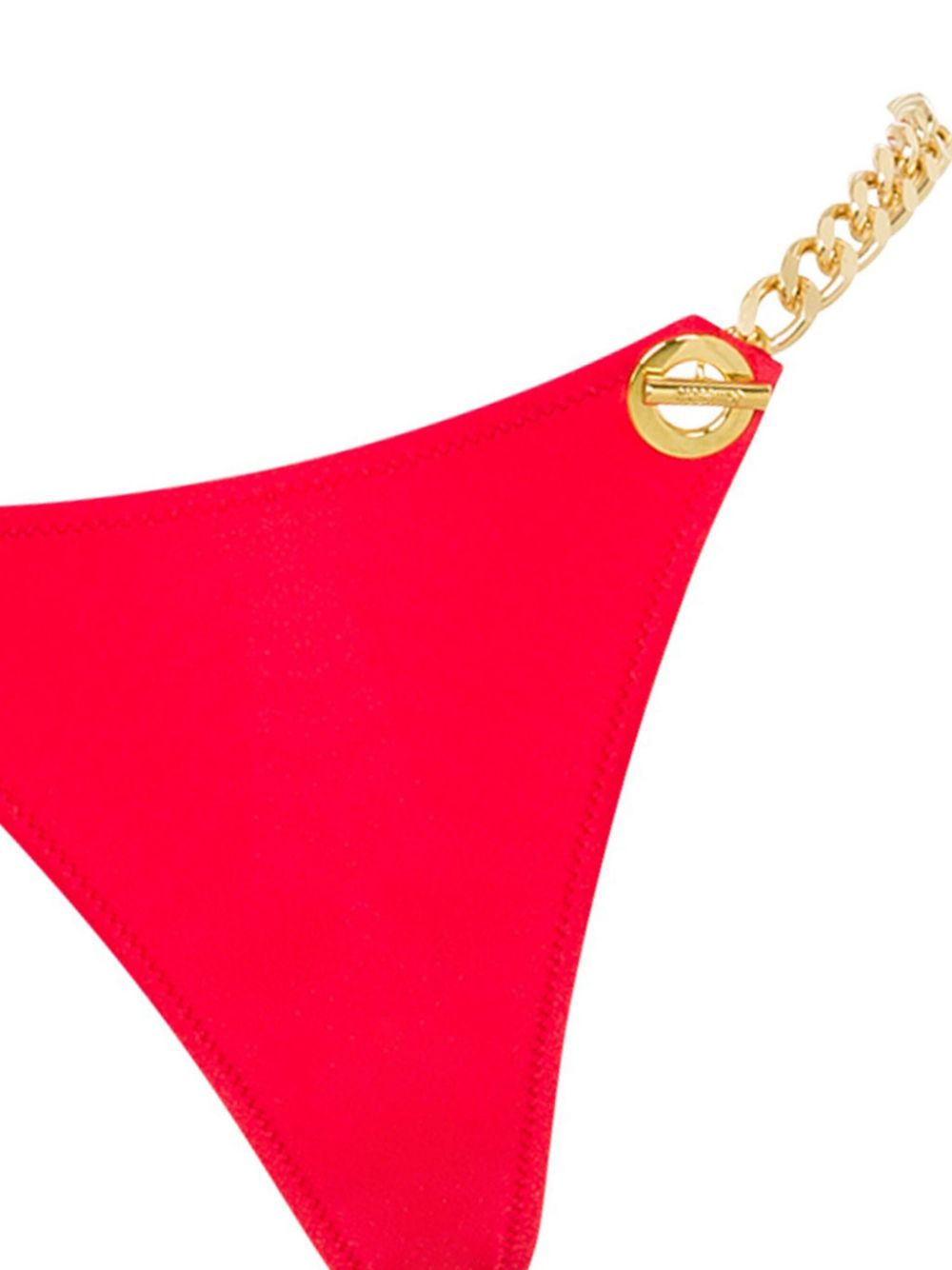 Moschino Bikinislip met kettingbandje - Rood