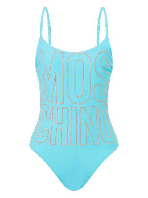 Moschino logo-print swimsuit