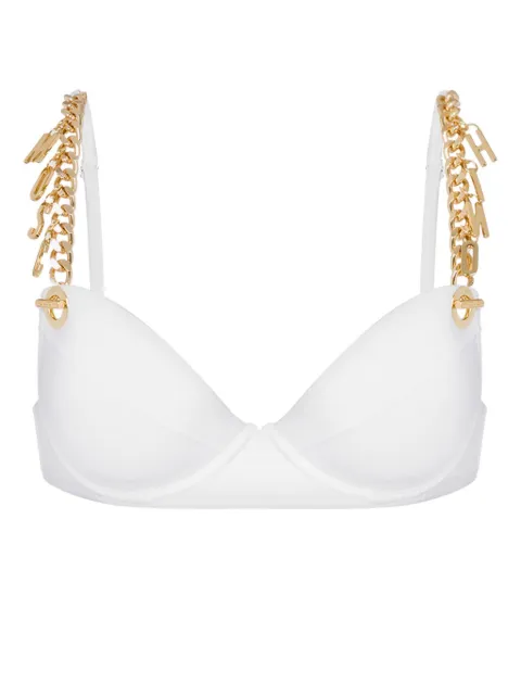 Moschino chain-link bikini top