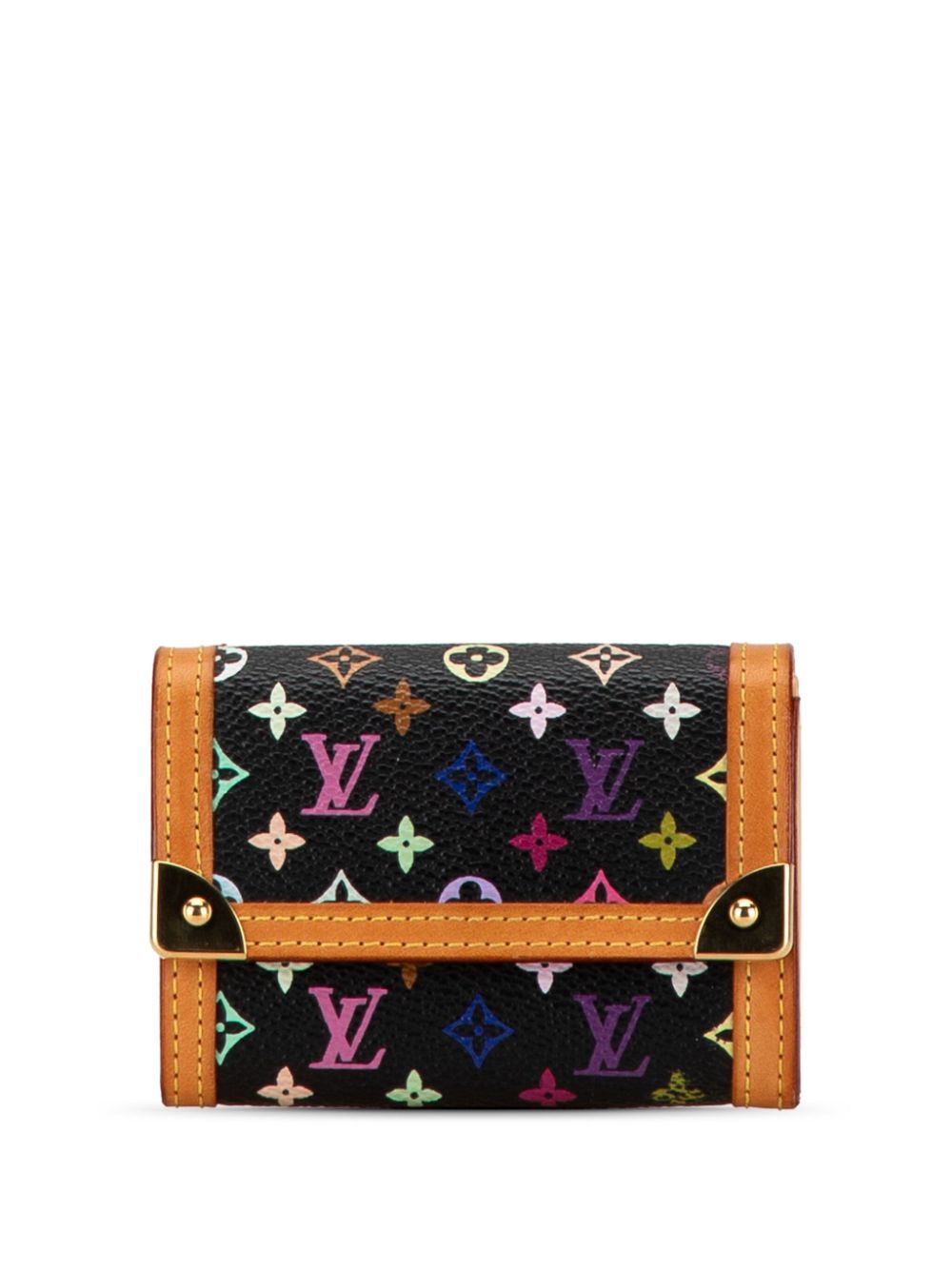 Louis Vuitton Pre-Owned 2004 Monogram Multicolore Porte Monnaie Plat small wallets - Black